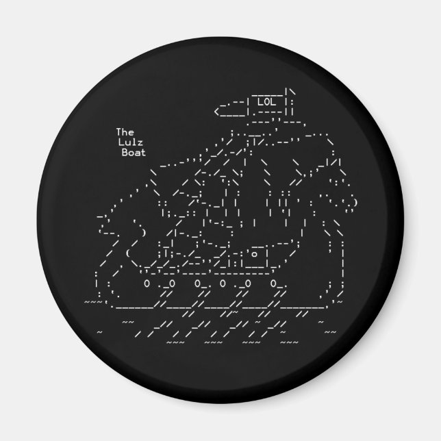 Íman Lulz Security Lulz Boat Magnet (Frente)