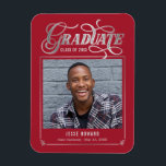 Íman Luminando o Futuro Magneto de Graduação de Cores E<br><div class="desc">Anúncio/convite de graduação moderna e na moda de Designs Berry Sweet. Visite nossa sala de exibição de design em www.berryberrysweet.com para designs de papelaria e presentes personalizados!</div>