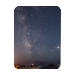 Íman Lunar Eclipse e Via Látea   Bandon Beach Oregon