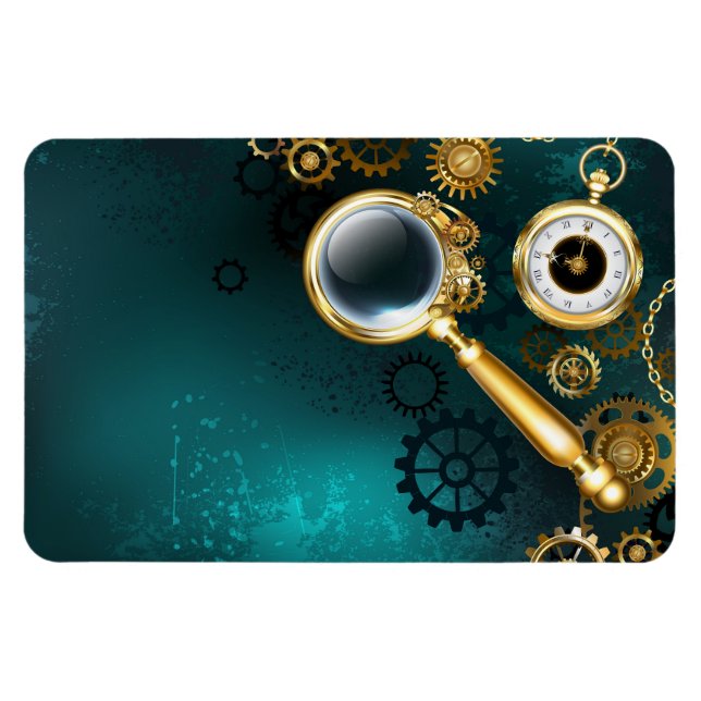 Íman Lupa no estilo Steampunk (Horizontal)