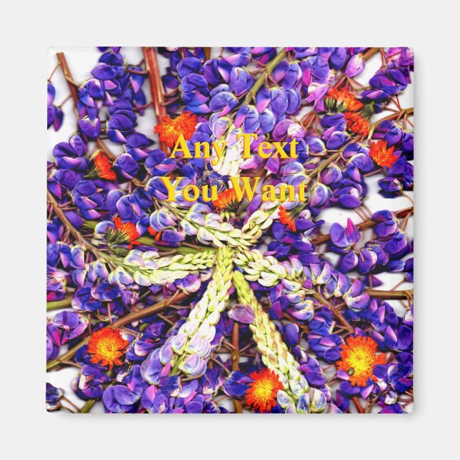 Íman Lupina Roxa (Frente)