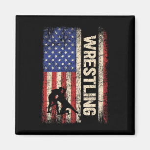 Íman Luta Americana Bandeira Camisa 4 de J