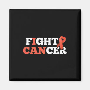 Íman Luta Contra A Leucemia Cancer Suporte Laranja Fita