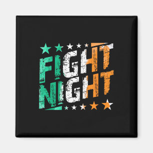 Íman Luta Contra A Mama De Boxing Noturno Ou O Ventilad