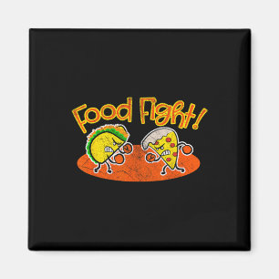 Íman Luta de comidas - Cartum Engraçado Taco Pizza Fati