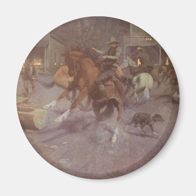 Íman Luta no Salão Roundup por Bill Gollings (Frente)