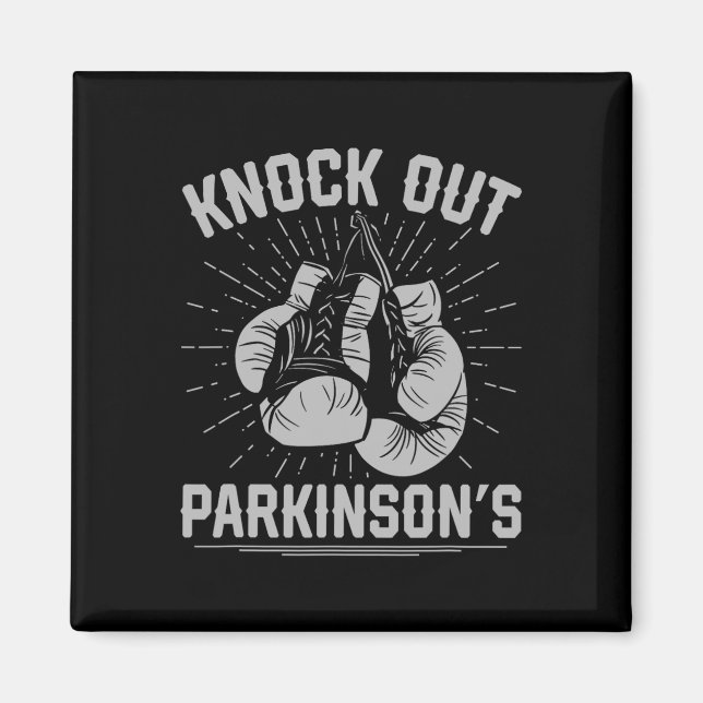 Íman Lutador de Boxe Kickboxing Derruba Parkinsons  (Frente)