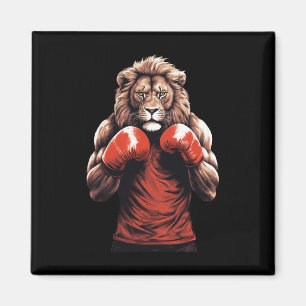 Íman Lutador de Boxe Leão Boxe Artes Marciais Mistas Ki