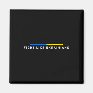 Íman Lutar Como Suporte à Bandeira da Ucrânia Ucraniana