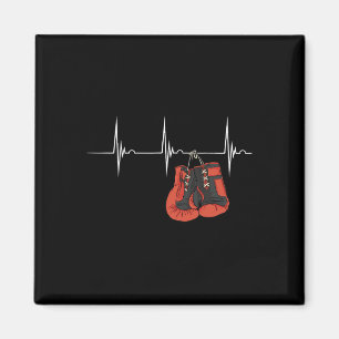 Íman Luvas de Boxe Batimento Cardíaco Ekg Pulso Mma Box