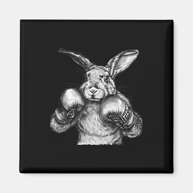 Íman Luvas de Boxe Coelho de Boxe Kickboxing Boxeador E (Frente)