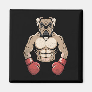 Íman Luvas de Boxe de Cachorro Boxer Cães de Estimação 