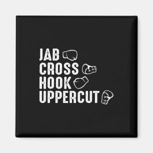 Íman Luvas de Boxe Jab Cross Hook Uppercut Boxer