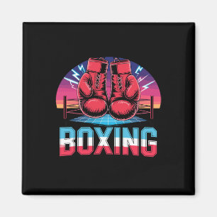 Íman Luvas de Boxe Vintage dos Anos 90 Lutador Boxeador