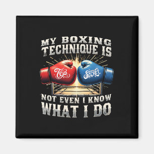 Íman Luvas de Boxing - Citação Engraçada de Gym - Retro