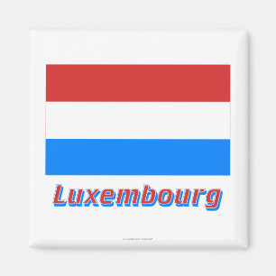 Íman Luxembourg embandeira com nome