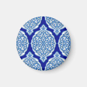 Íman Luxo branco-azul, ornamento turco.
