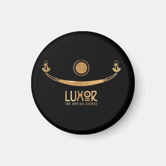 Íman Luxor Sphinx Avenue Khufus navio Karnak Egito (Frente)