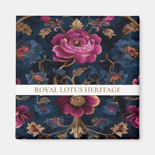 Íman Luxury Floral Vintage Royal (Frente)