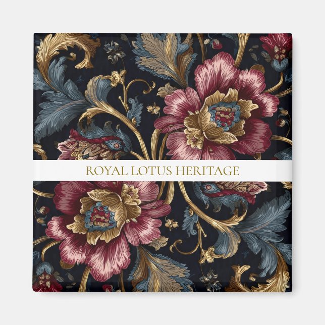 Íman Luxury Indian Floral Magnet Vintage Royal (Frente)