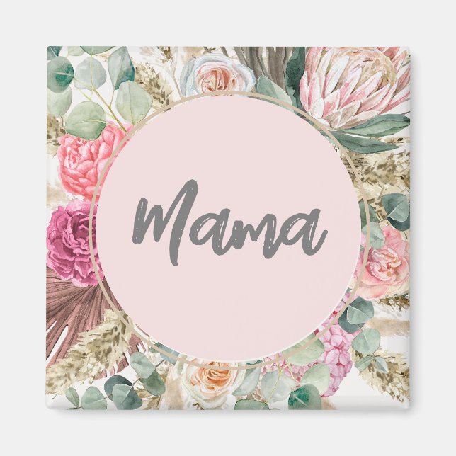 Íman Luxury Mama Floral presente para dia de as mães (Frente)