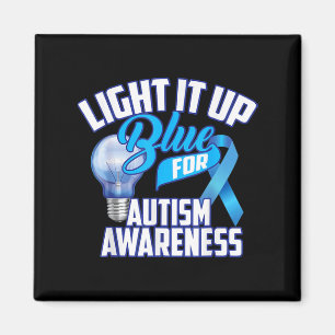 Íman Luz Azul Para A Consciência Do Autismo Oferece Azu