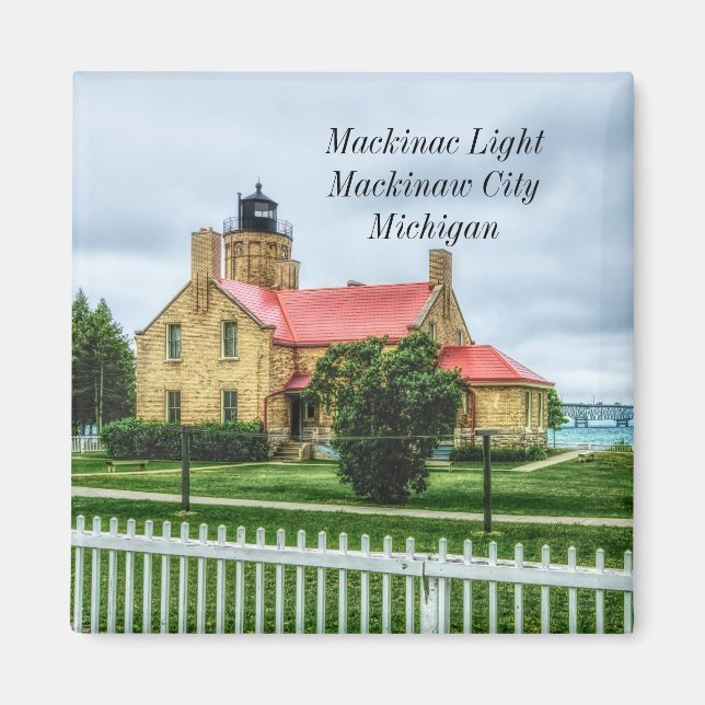 Íman Luz e ponte mackinac (Frente)