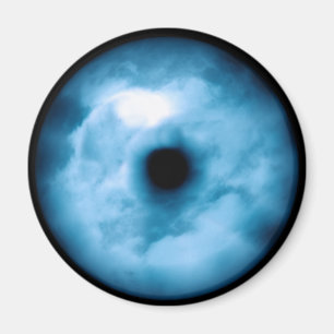 Íman Luz - gráfico nebuloso azul do olho