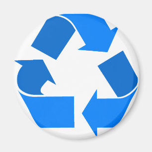 Íman luz - reciclar azul