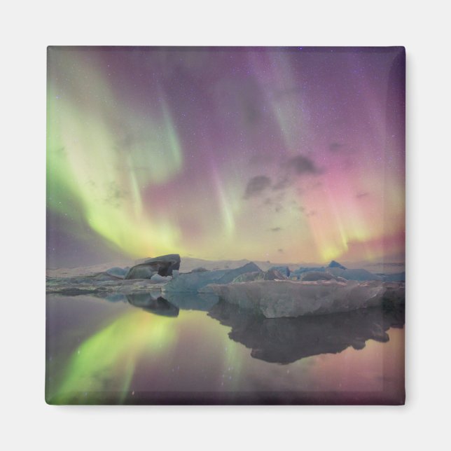 Íman Luzes da Aurora refletidas na lagoa (Frente)