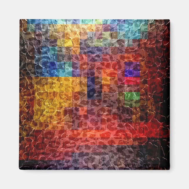 Íman Luzes da cidade de pintura abstrato (Frente)