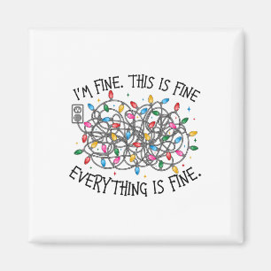 Íman Luzes de Natal Eu estou bem Tudo está bom Natal