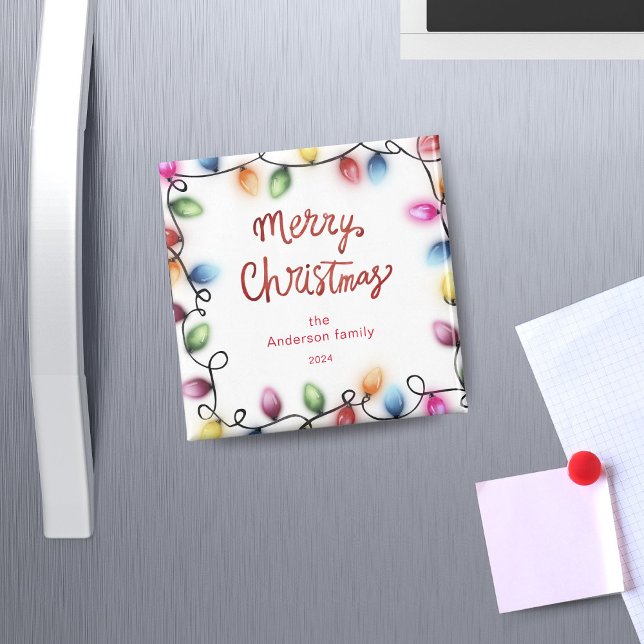 Íman Luzes de Natal Feliz Magneta de Natal (Criador carregado)
