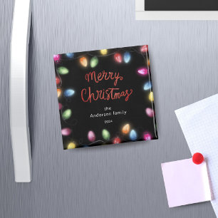 Íman Luzes de Natal Feliz Magneta de Natal