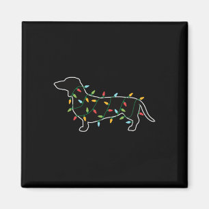 Íman Luzes De Natal Presente Para O Cão Ao Lover Dachsh