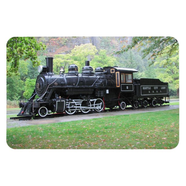 Íman Luzes de Seattle - Ímã do motor do trem aposentado (Horizontal)
