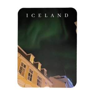 Íman Luzes do Norte da Islândia sobre ímã de Reykjavik