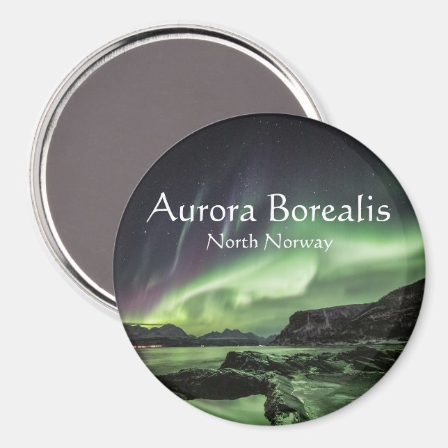 Íman Luzes do Norte Noruega (Front/Back)