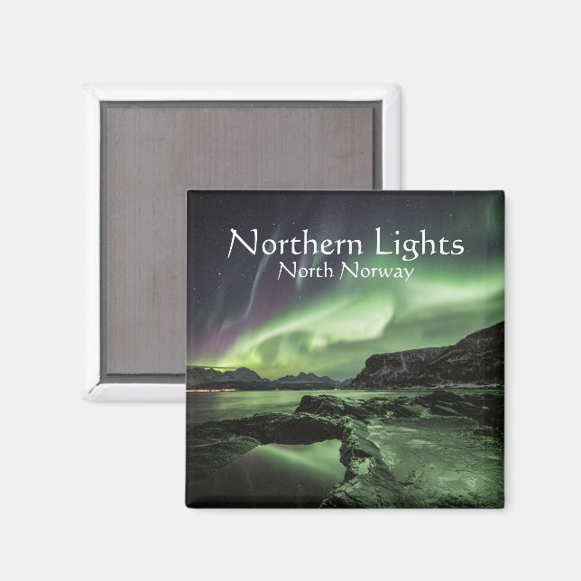 Íman Luzes do Norte Noruega (Front/Back)