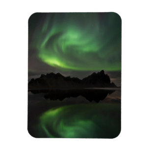 Íman Luzes do Norte   Praia Vestrahorn Hofn, Islândia