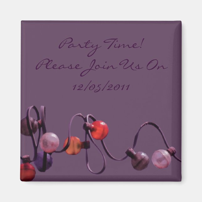 Íman Luzes púrpuras (Frente)