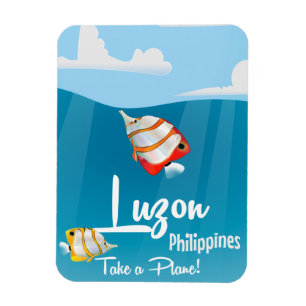 Íman Luzon, poster de viagens de desenhos filipinos