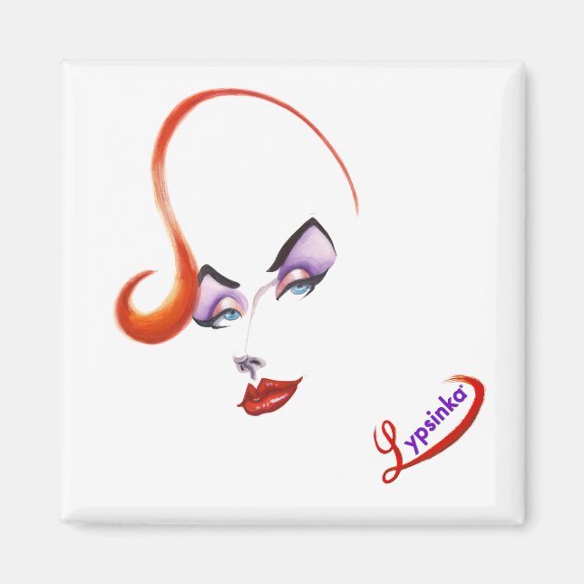 Íman Lypsinka Magnet fabulosa (Quadrado) (Frente)