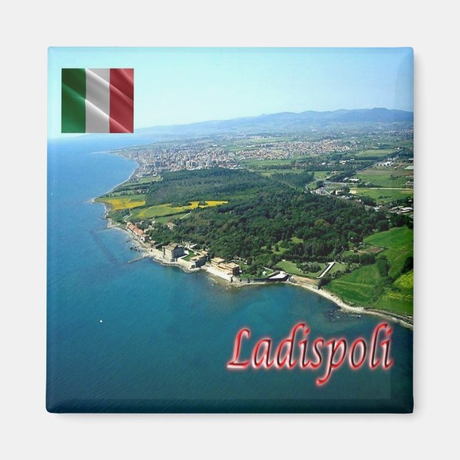 Íman LZO031 LADISPOLI, Lácio, Itália, Fridge (Frente)