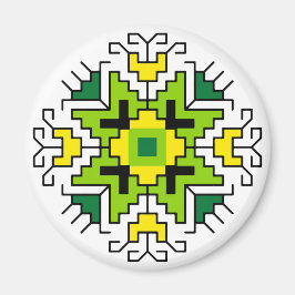 Íman M0014 Magnet Motif búlgaro folk shevitsa verde