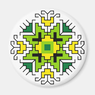 Íman M0014 Magnet Motif búlgaro folk shevitsa verde