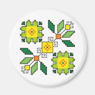 Íman M0024 Motif búlgaro Magnet shevitsa verde