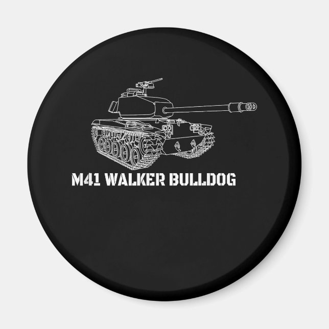 Íman M41 Walker Bulldog American Light Army Gift (Frente)