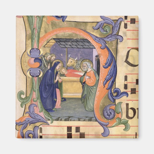 Íman M. 571 f.6r Historiou o "H" inicial que representa (Frente)