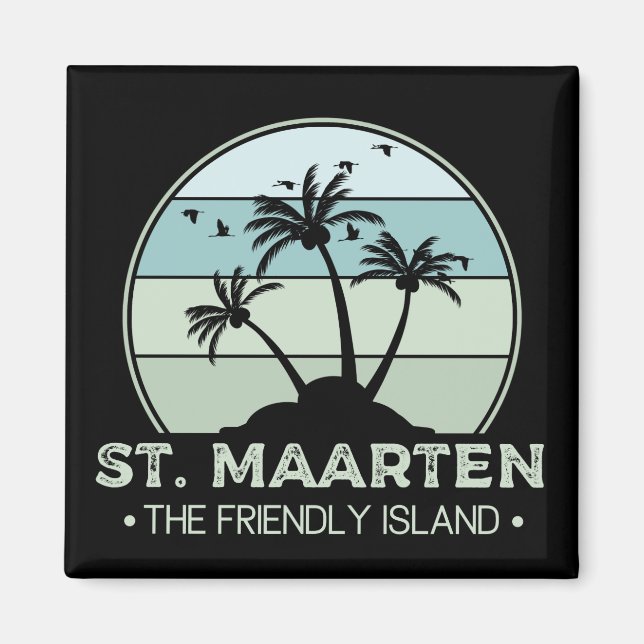 Íman Maarten, o amigo Retro Ilha Sint Martin (Frente)